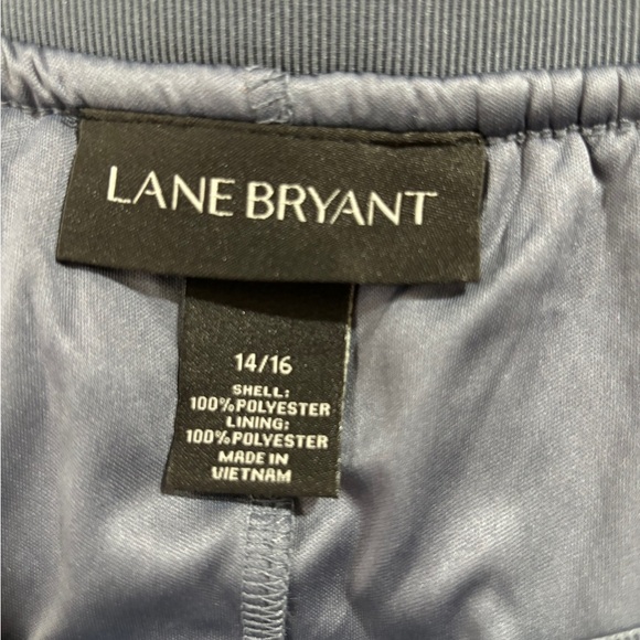 Lane Bryant Steel Gray Lace Overlay A-Line Elastic Waist Maxi Midi Skirt 14/16 - Picture 7 of 7